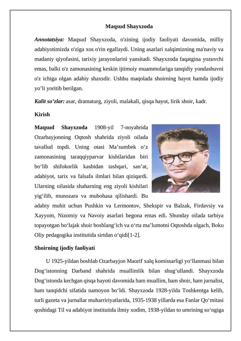 Maqsud Shayxzoda 1