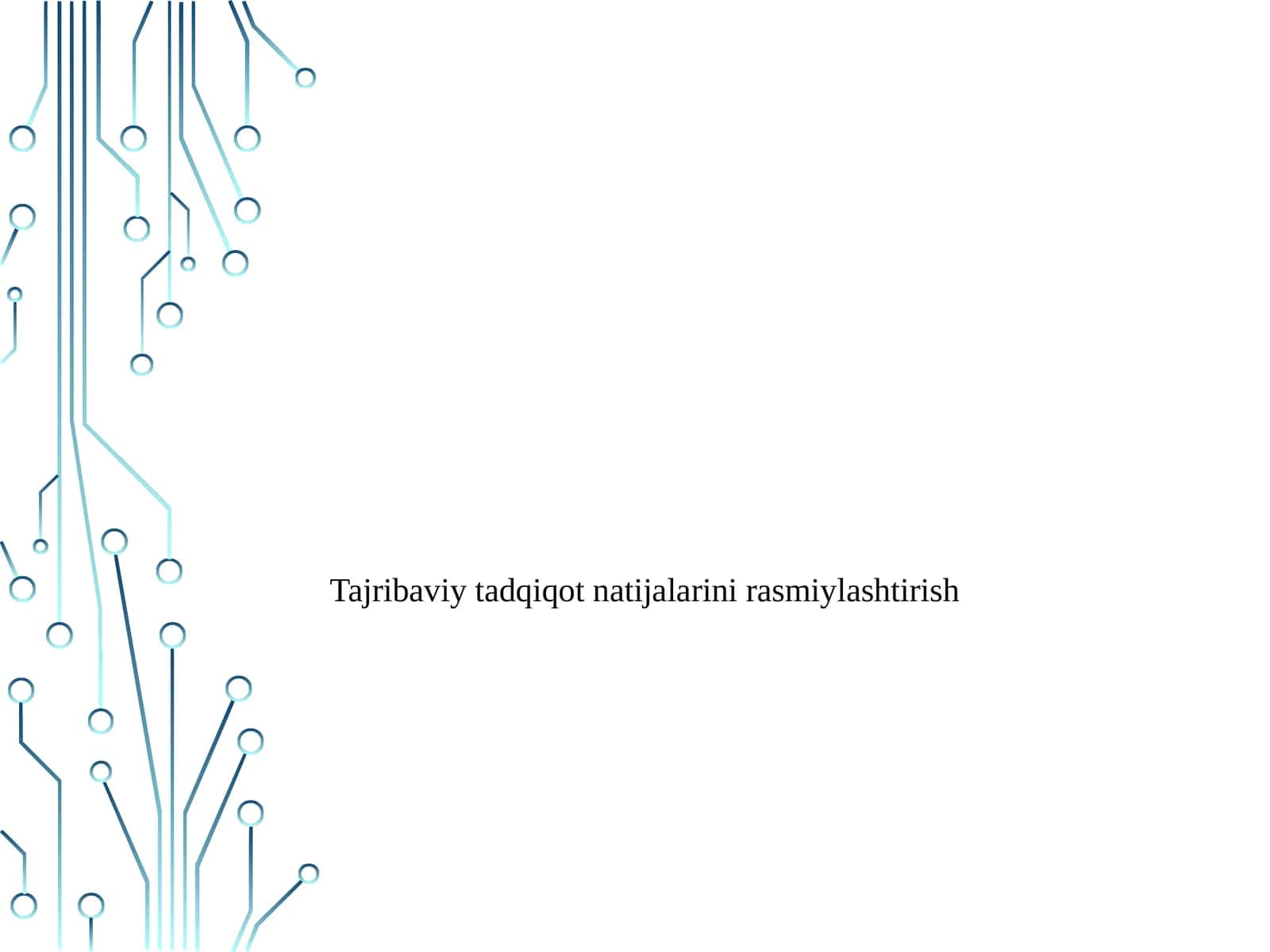 Tajribaviy tadqiqot natijalarini rasmiylashtirish 1