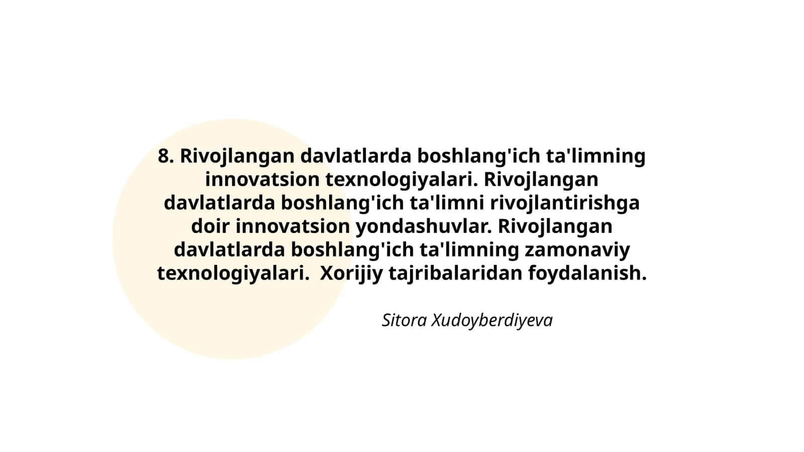 Rivojlangan davlatlarda boshlang'ich ta'limning innovatsion texnologiyalari 1