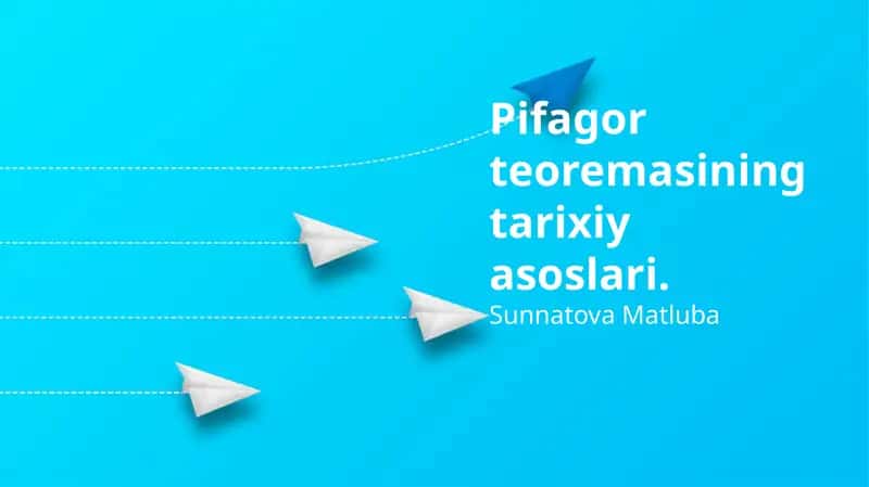 Pifagor teoremasining tarixiy asoslari 1