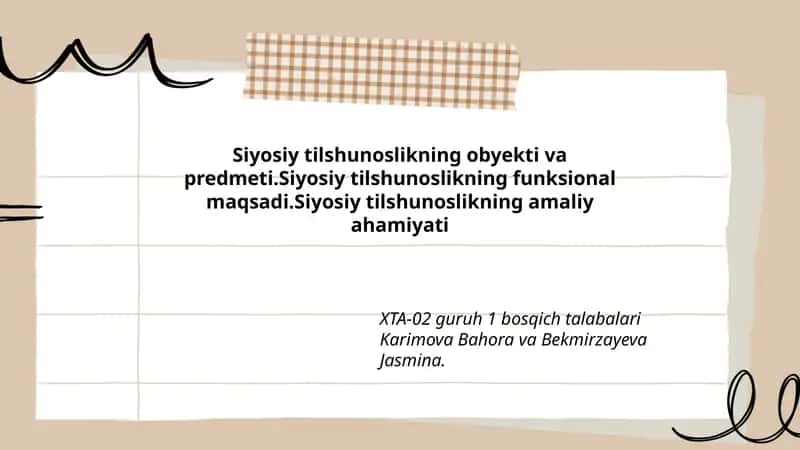 XTA-02 guruh 1 bosqich talabalari Karimova Bahora va Bekmirzayeva Jasmina 1