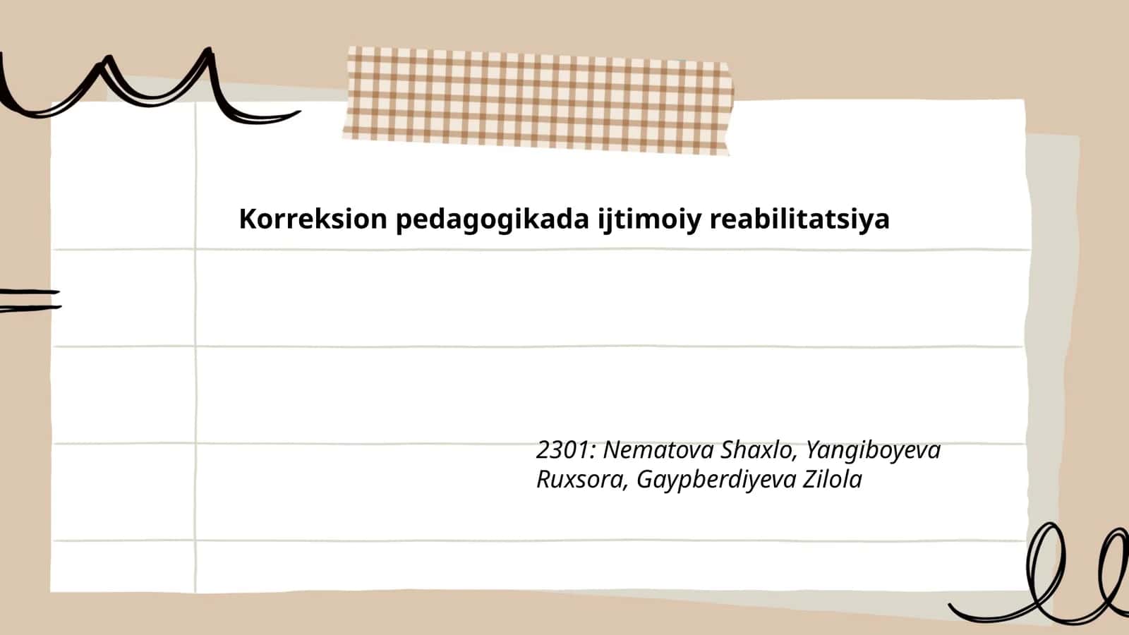Korreksion pedagogikada ijtimoiy reabilitatsiya 1