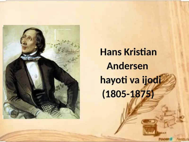 Hans Kristian Andersen hayoti va ijodi (1805-1875) 1