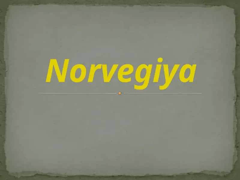 Norvegiya 1