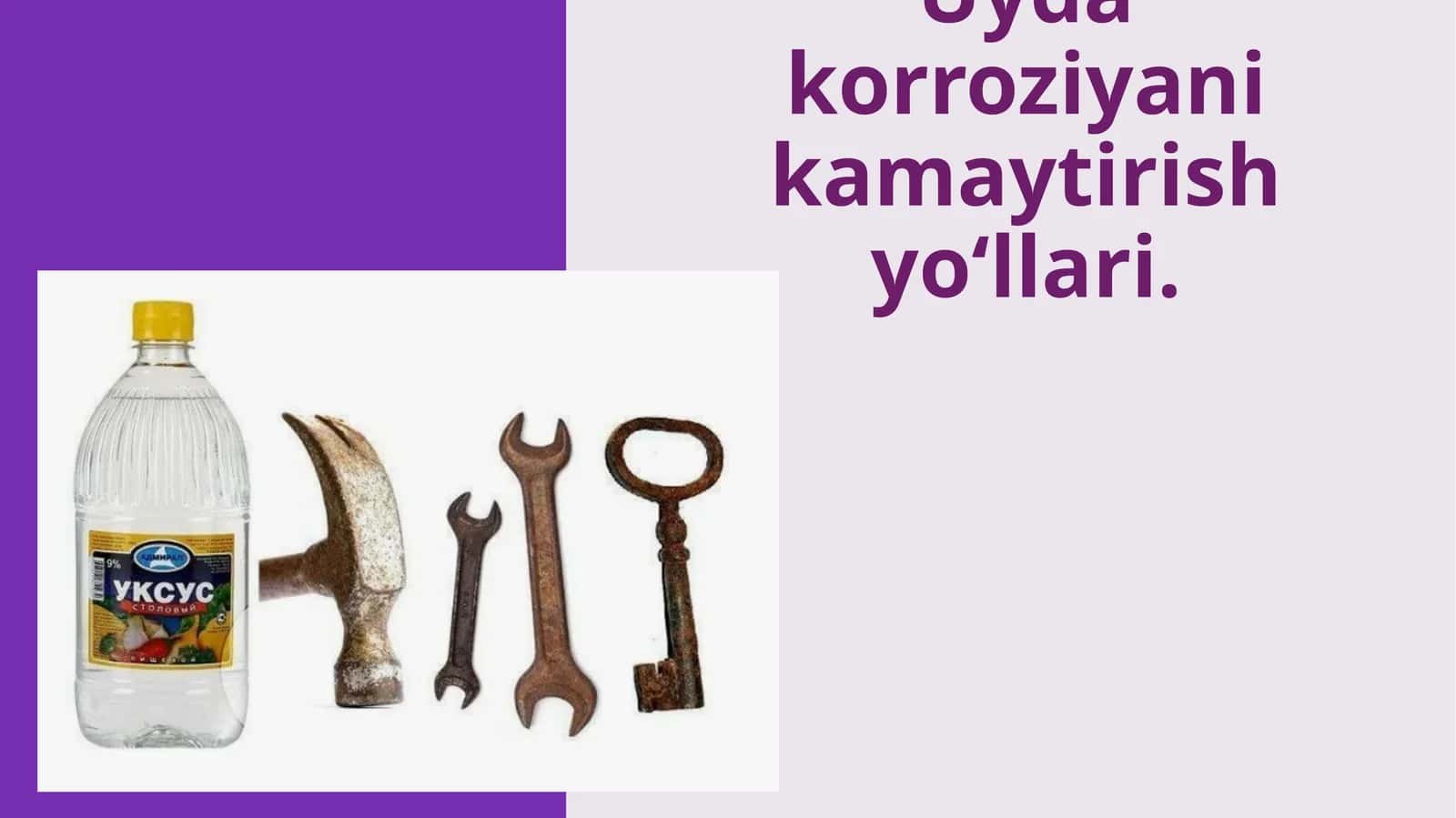 Uyda korroziyani kamaytirish yo‘llari 1