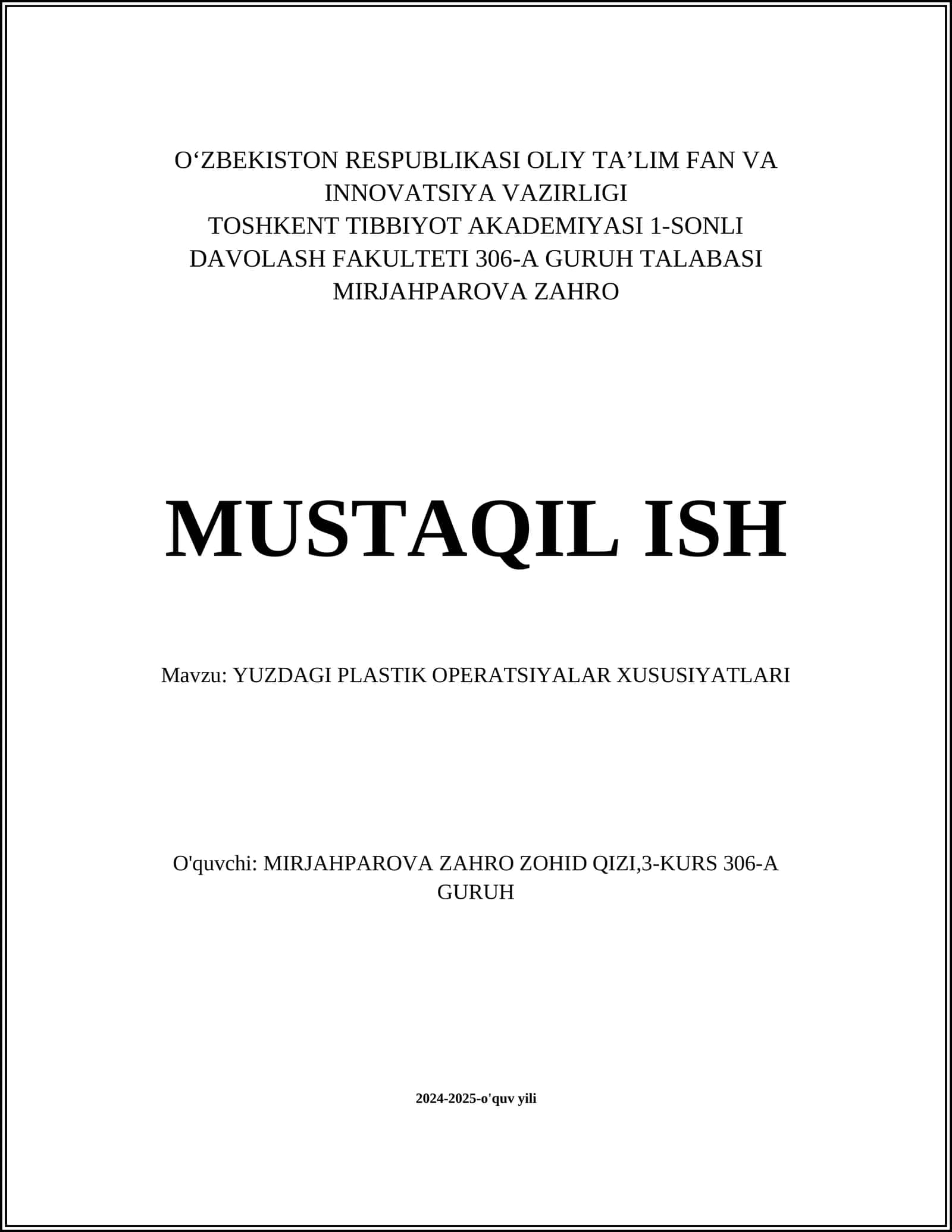 Yuzdagi plastik operatsiyalar xususiyatlari 1