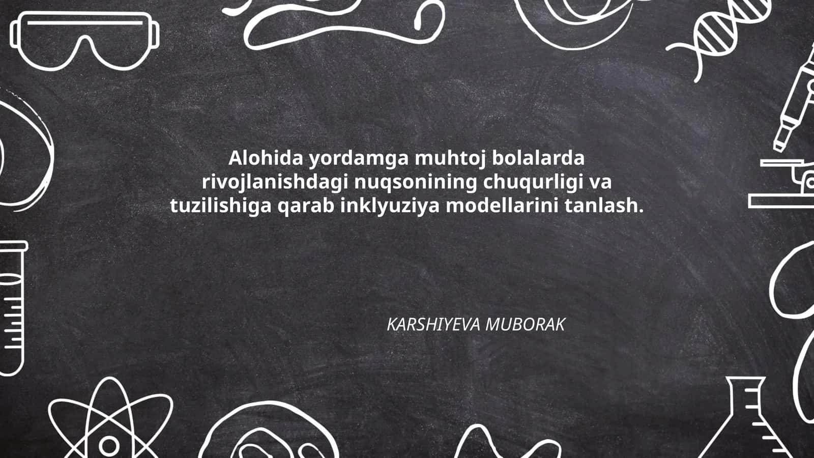Alohida yordamga muhtoj bolalarda rivojlanishdagi nuqsonining chuqurligi va tuzilishiga qarab inklyuziya modellarini tanlash 1