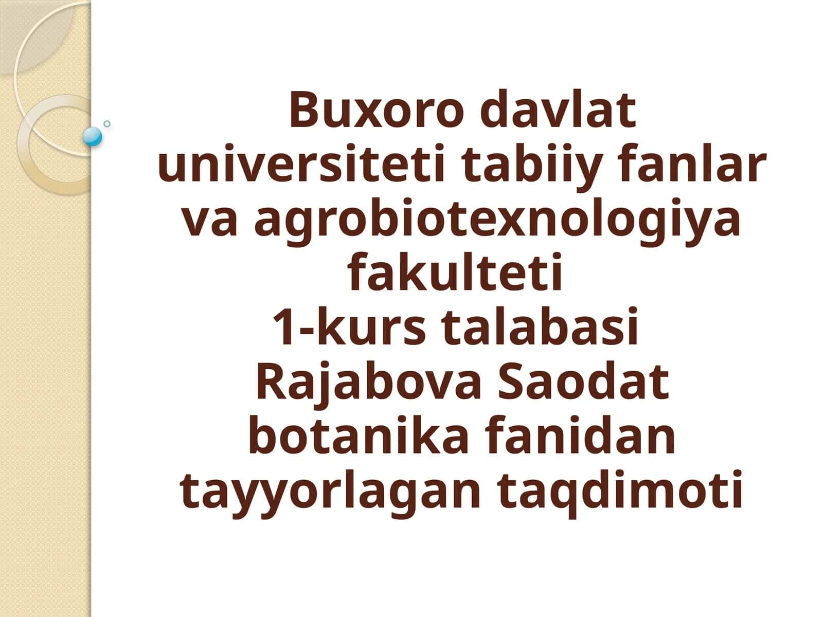 Adventiv O‘simliklar To‘g‘risida Nazariy Ma’lumotlar 1