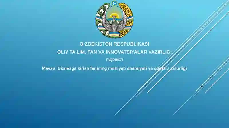 Biznesga Kirish