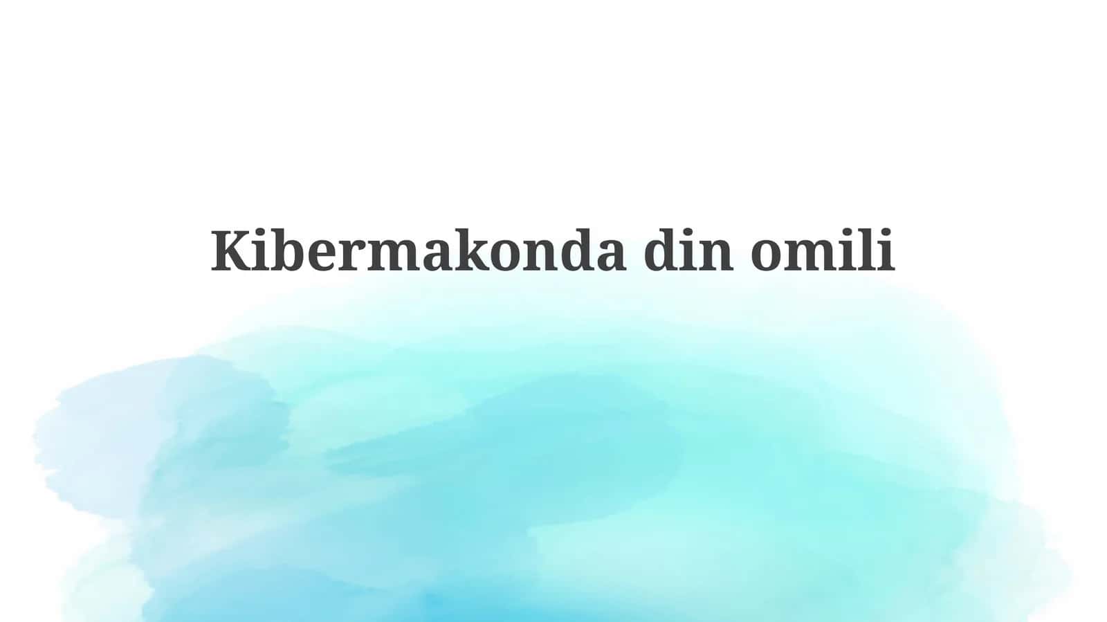 Kibermakondadinomili 1