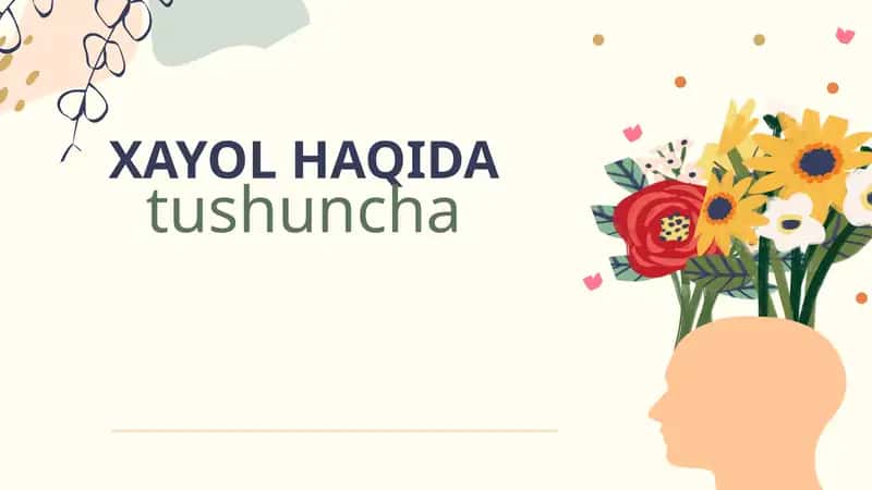 Xayol haqida tushuncha 1