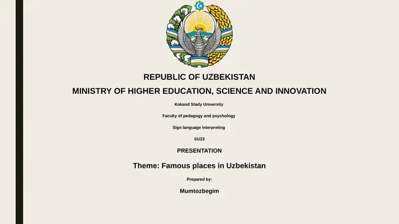 Famous places in Uzbekistan 1