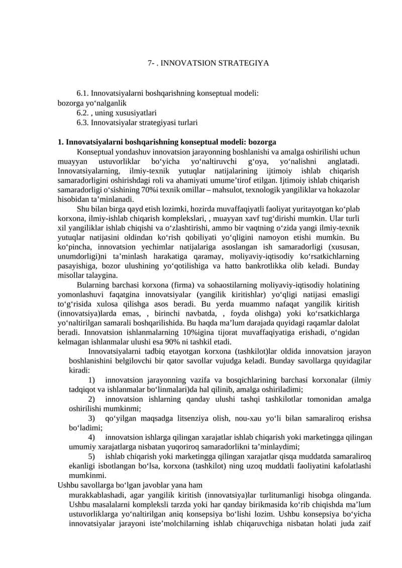 INNOVATSION STRATEGIYA 1