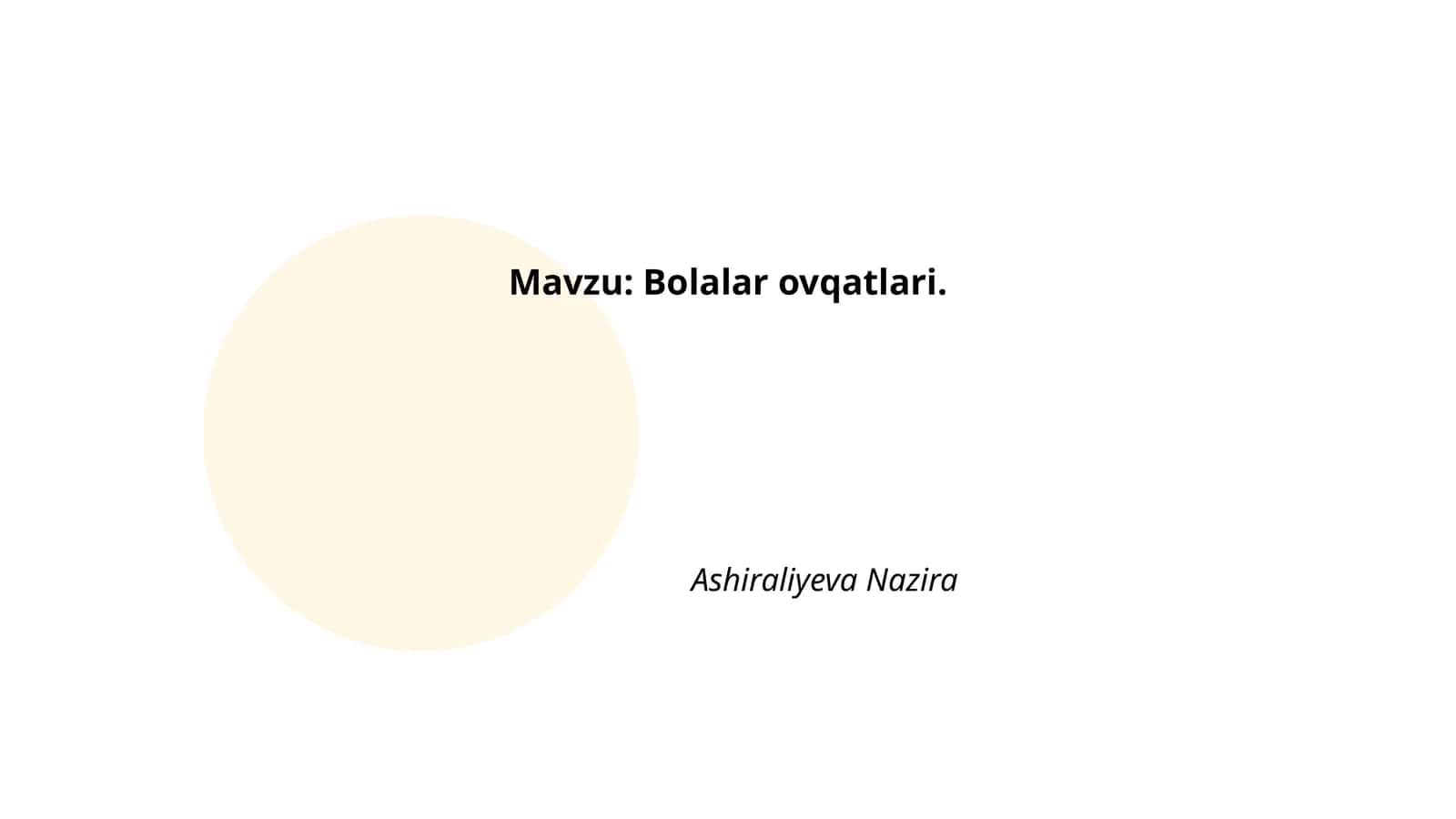 Bolalar ovqatlari 1