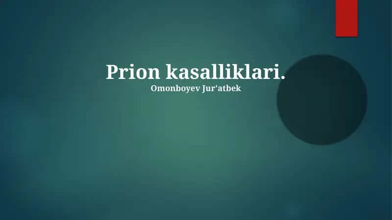Prion kasalliklari 1