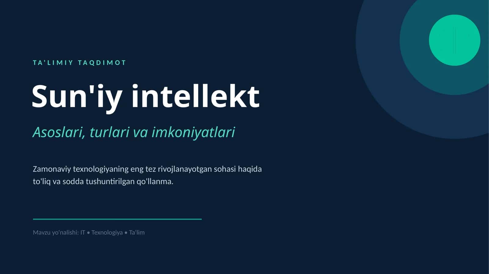 Suniy intelekt 1