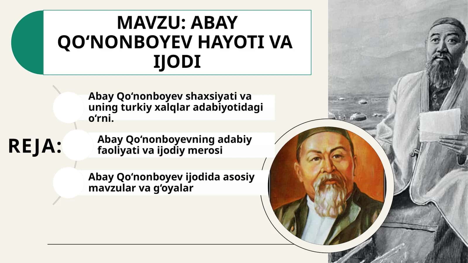 Abayning turkiy xalqlar adabiyotidagi o‘rni 1
