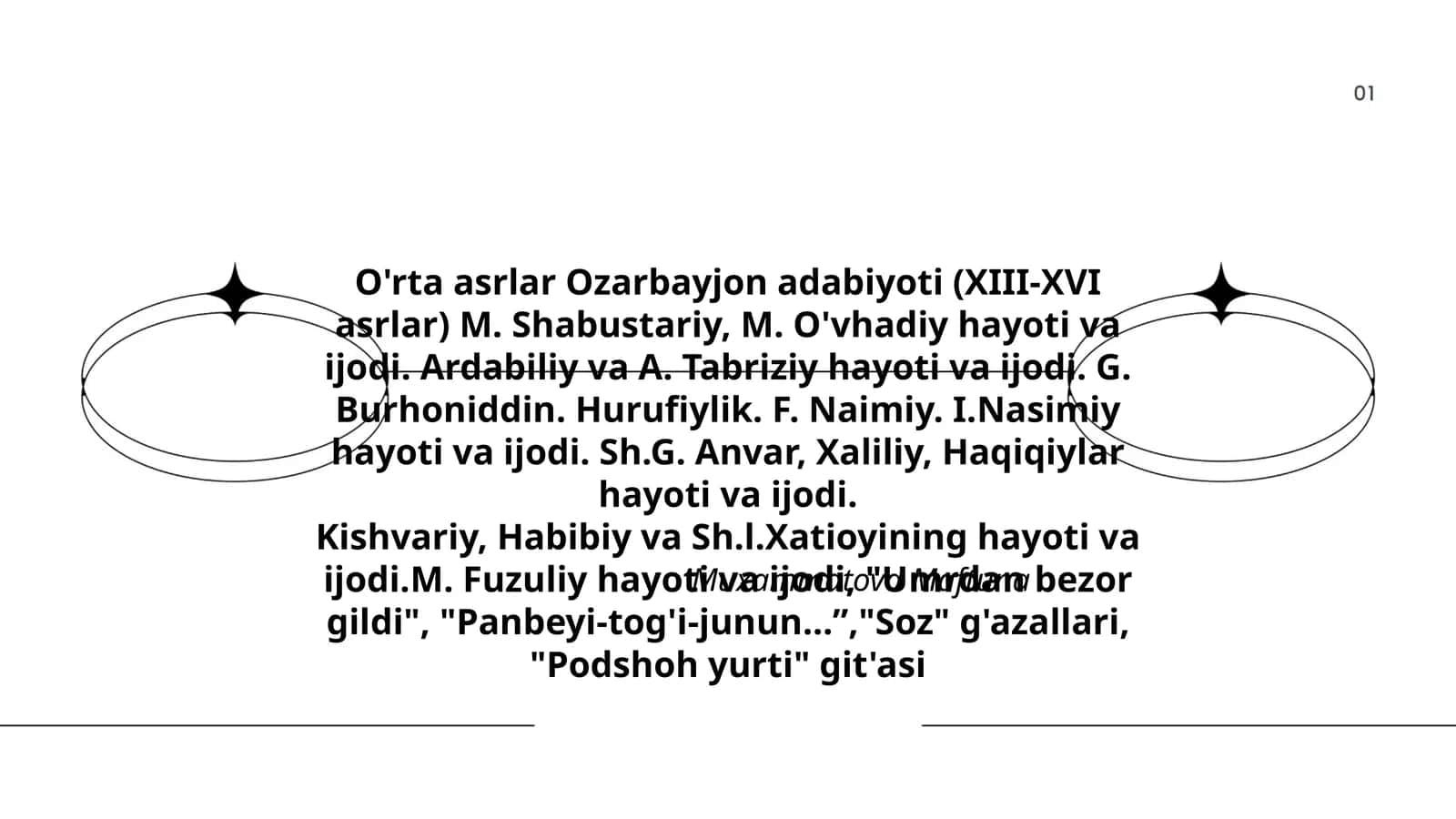 O'rta asrlar Ozarbayjon adabiyoti (XIII-XVI asrlar) 1