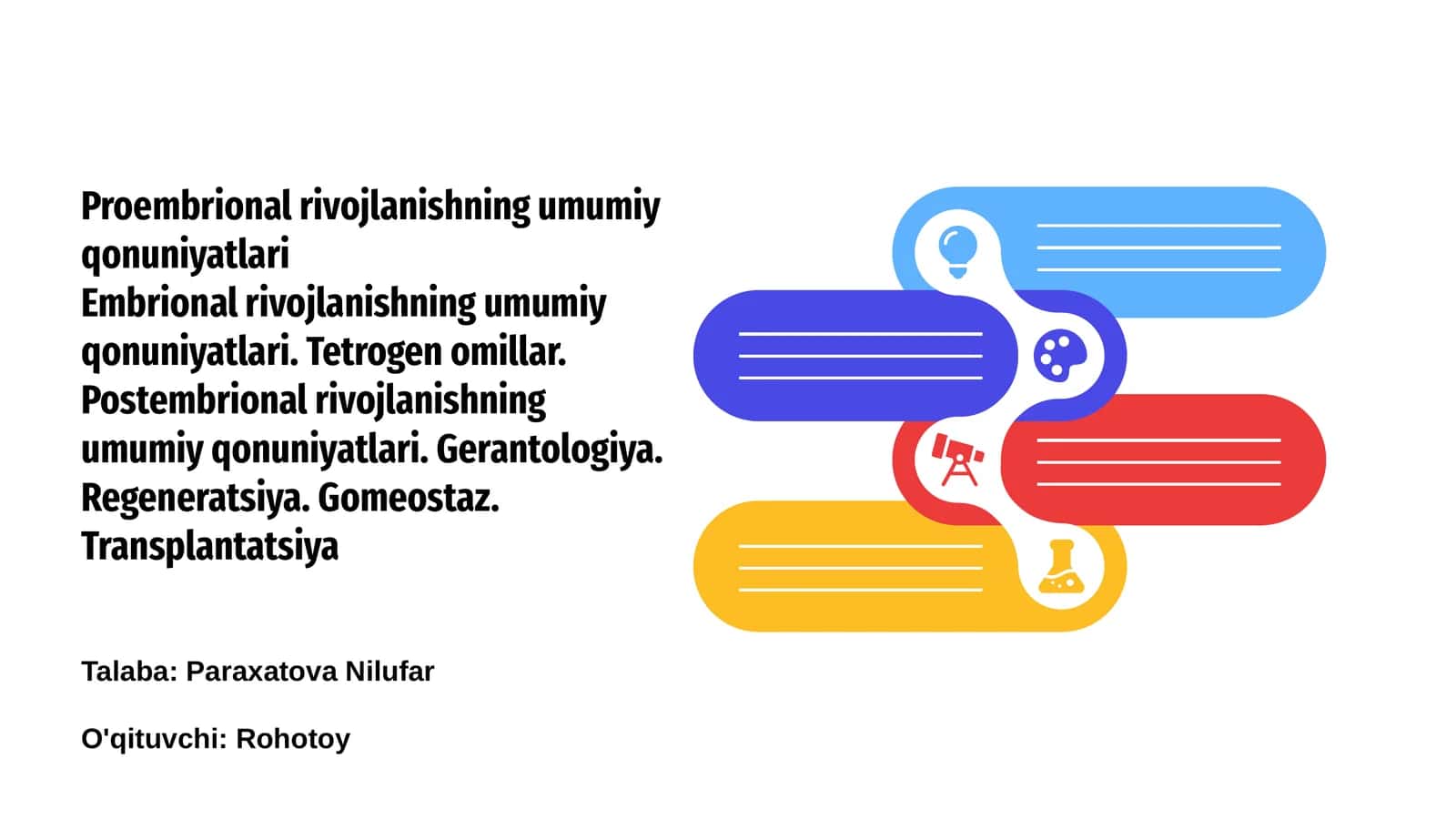 Proembrional rivojlanishning umumiy qonuniyatlari 1