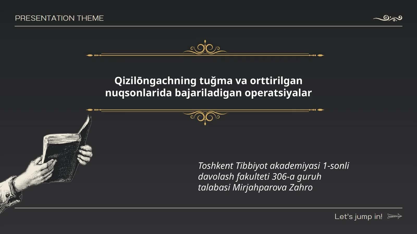 Qizilōngachning tuğma va orttirilgan nuqsonlarida bajariladigan operatsiyalar 1