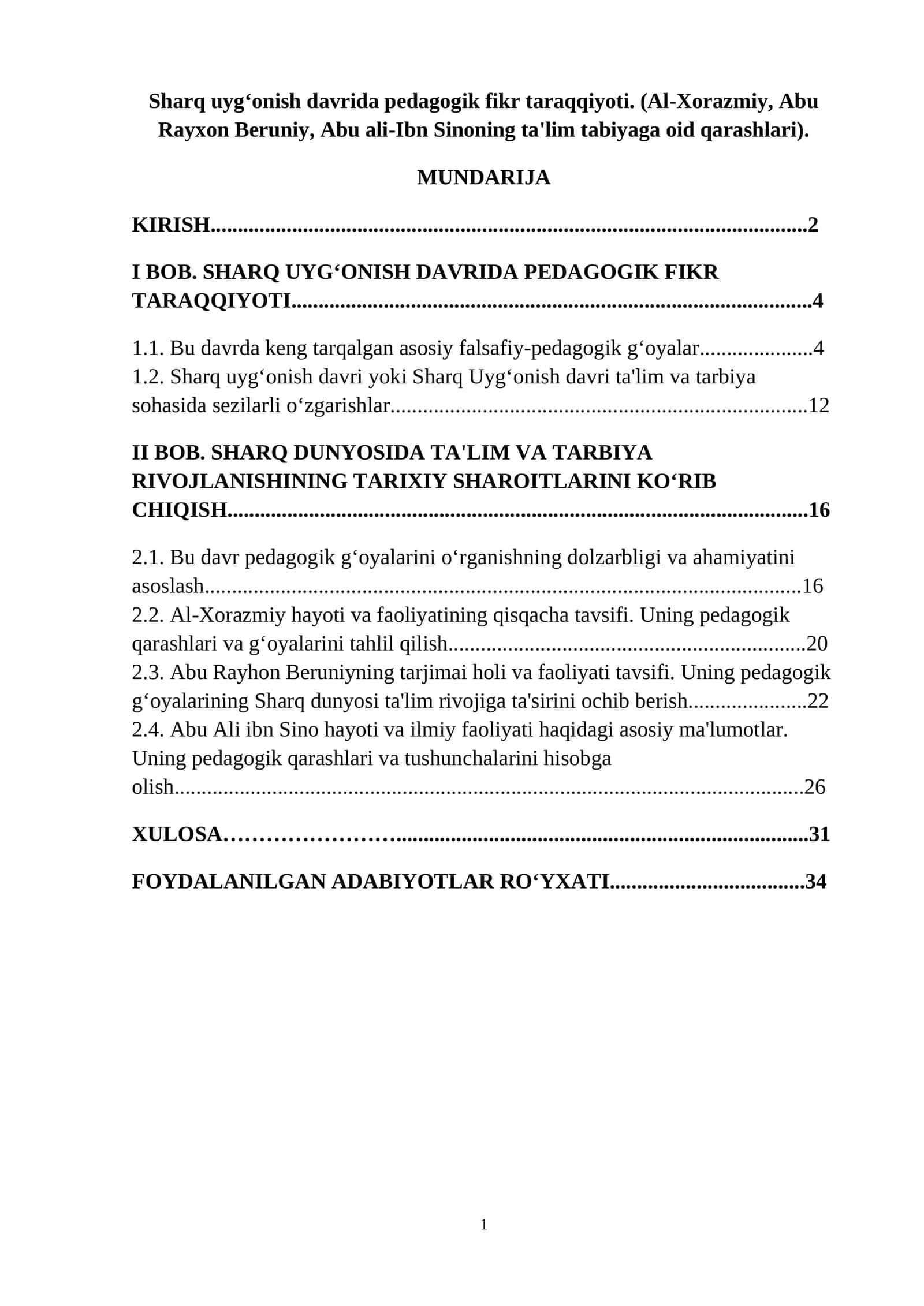 Sharq uyg‘onish davrida pedagogik fikr taraqqiyoti 1