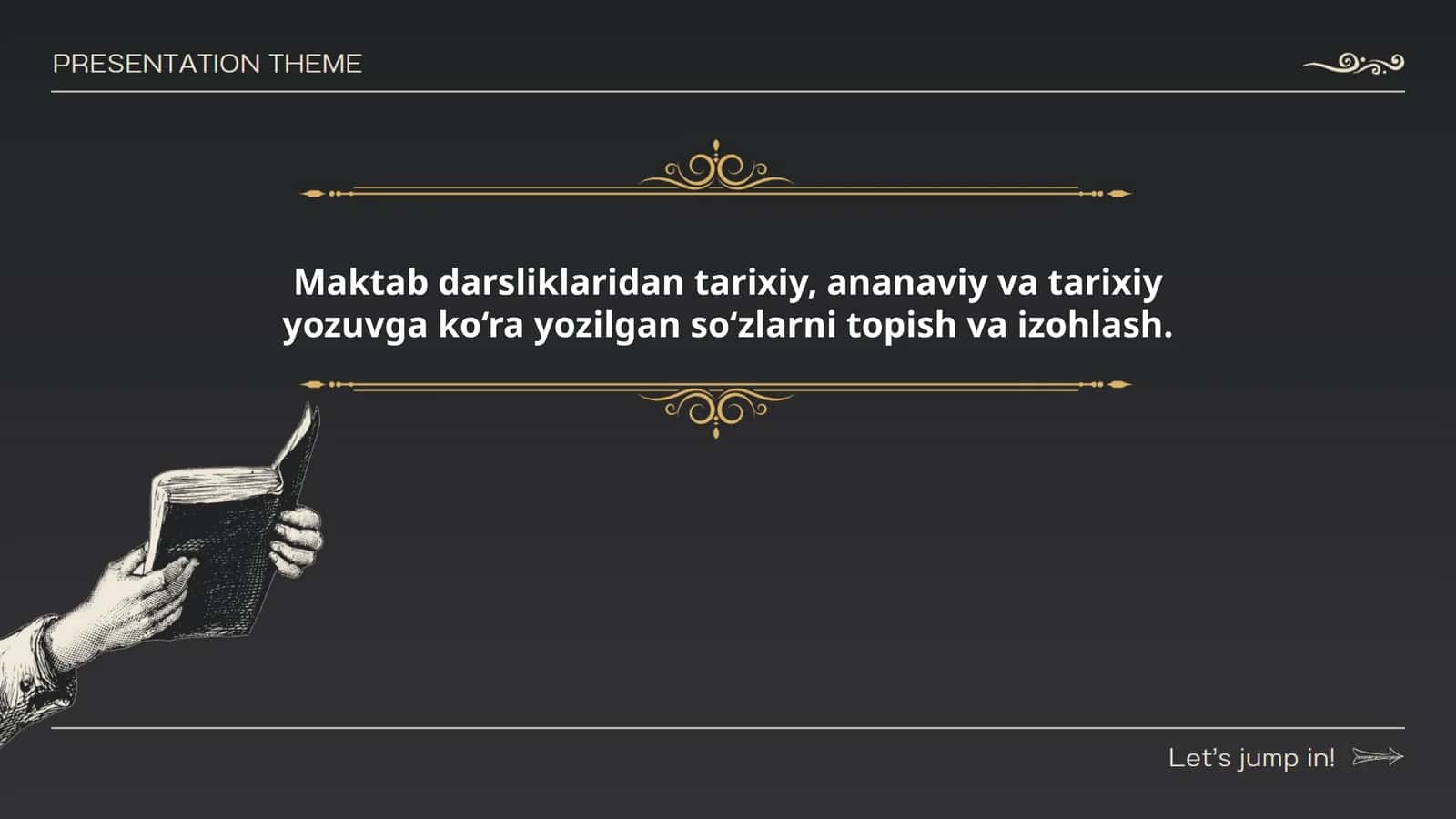 Maktab darsliklaridan tarixiy, ananaviy va tarixiy yozuvga ko‘ra yozilgan so‘zlarni topish va izohlash 1