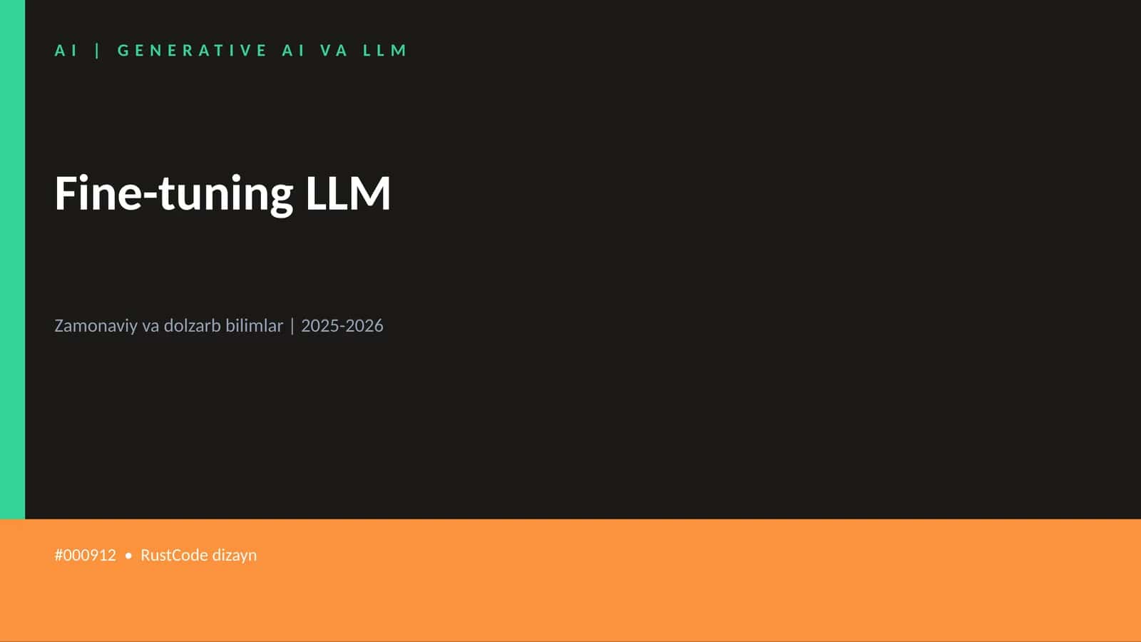 Fine-tuning LLM 1