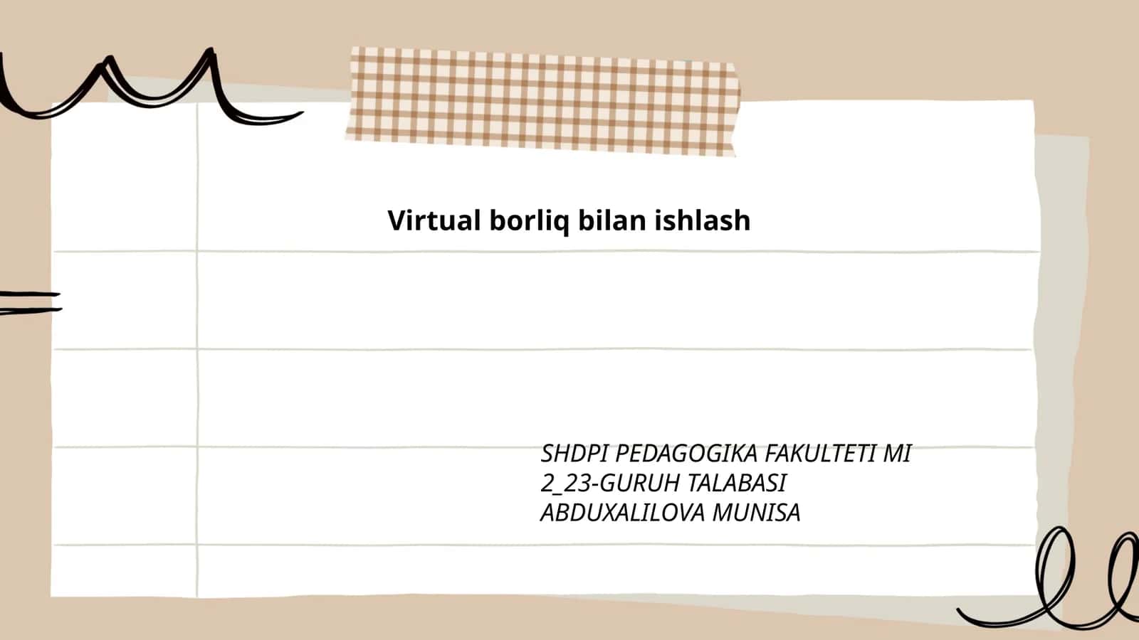 Virtual haqiqat tushunchasi 1