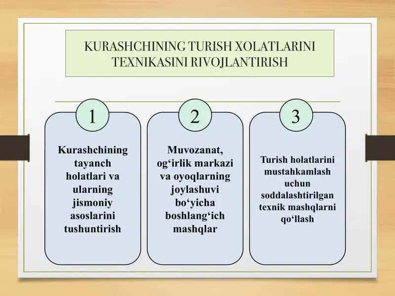 KURASHCHINING TURISH XOLATLARINI TEXNIKASINI RIVOJLANTIRISH 1