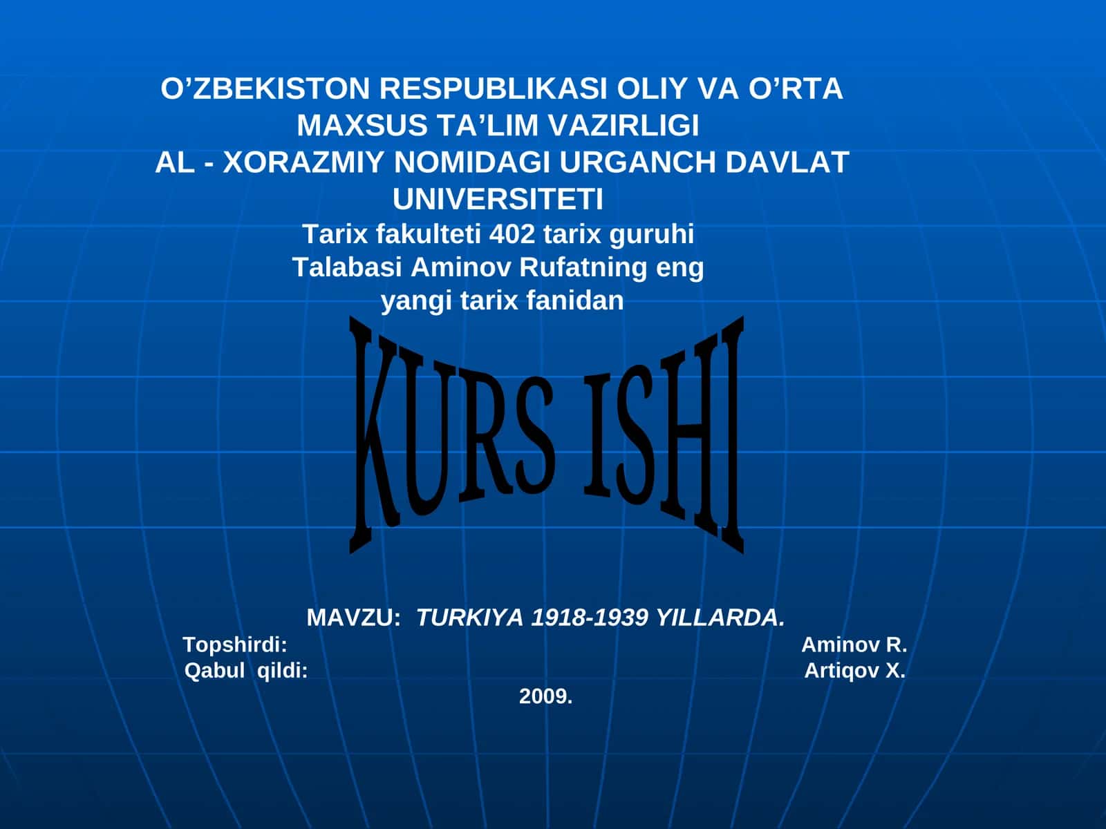 TURKIYA 1918-1939 YILLARDA 1