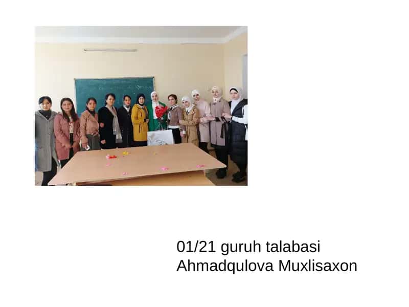 Ahmadqulova Muxlisaxon 1