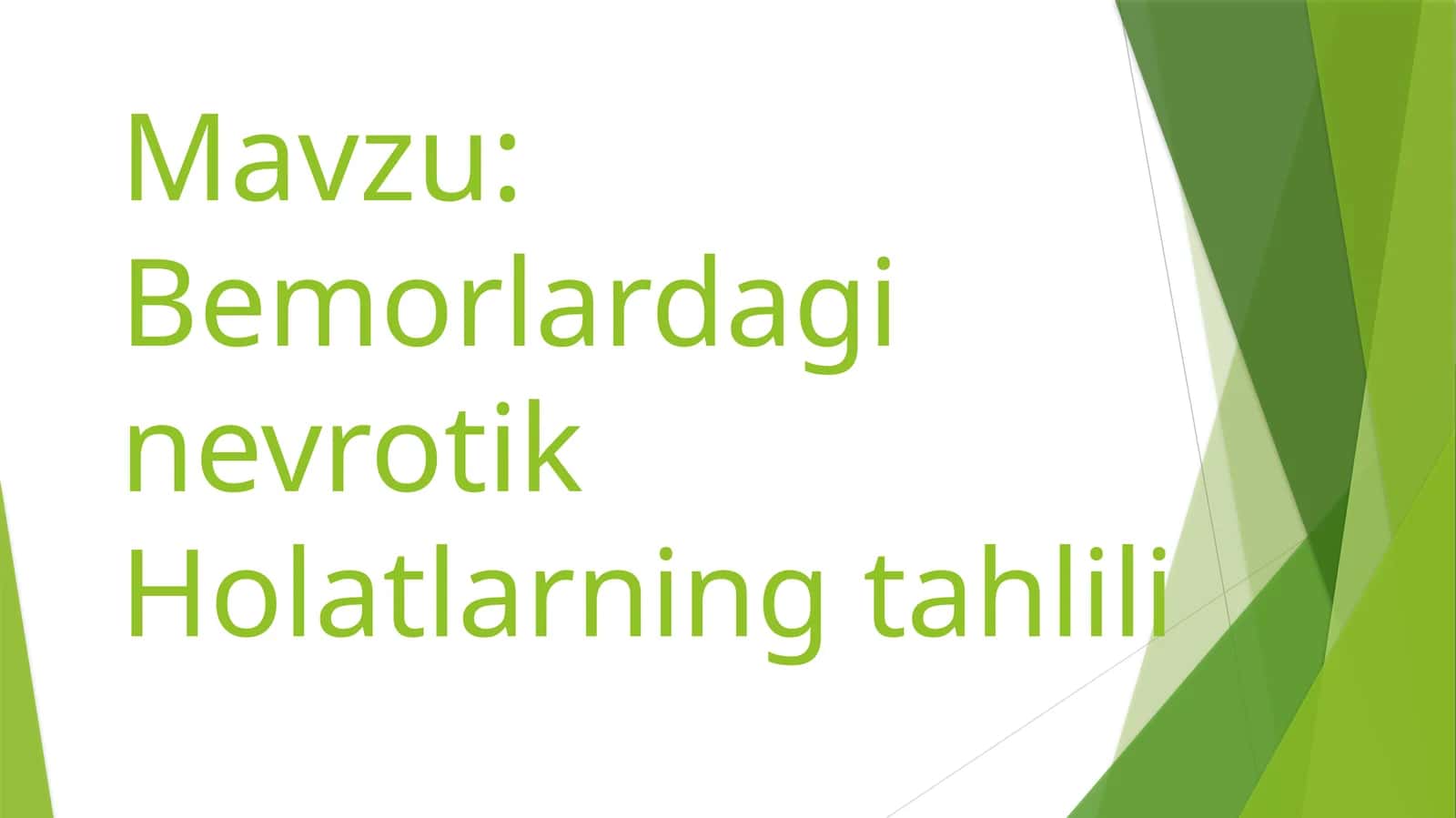 BemorlardaginevrotikHolatlarning tahlili 1
