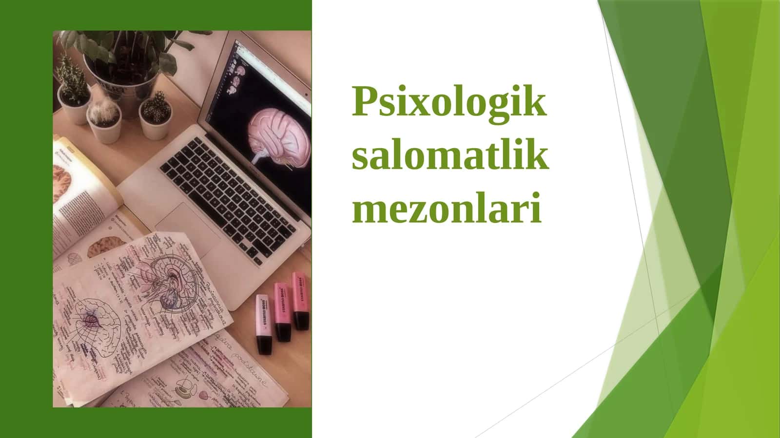 Psixologik salomatlik mezonlari 1
