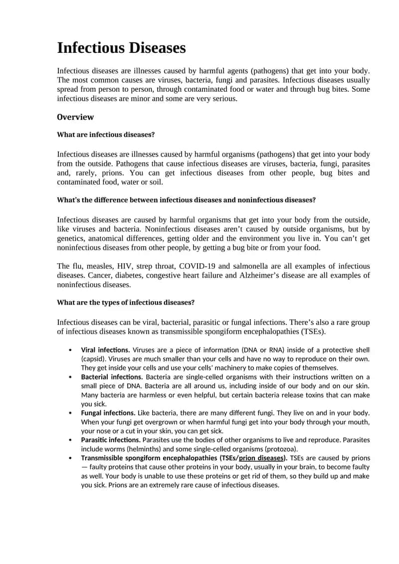 Infectious Diseases 1