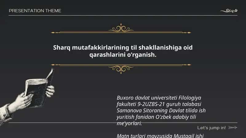 Matn turlari mavzusida Mustaqil ishi 1