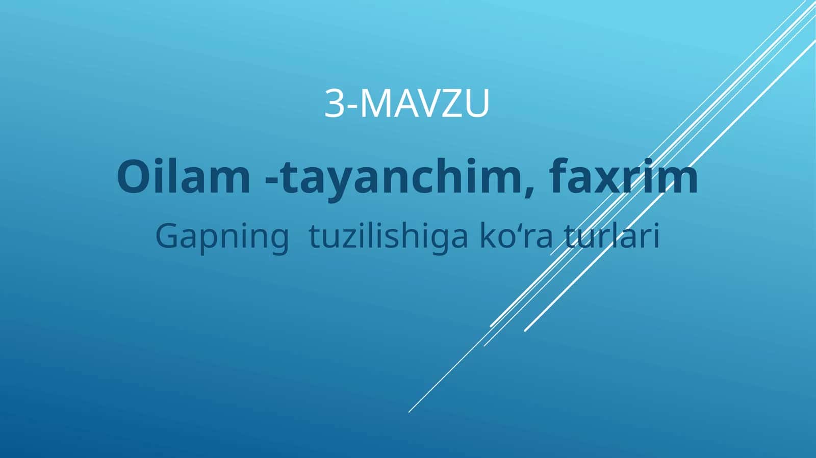 Oilam-tayanchim,faxrim 1