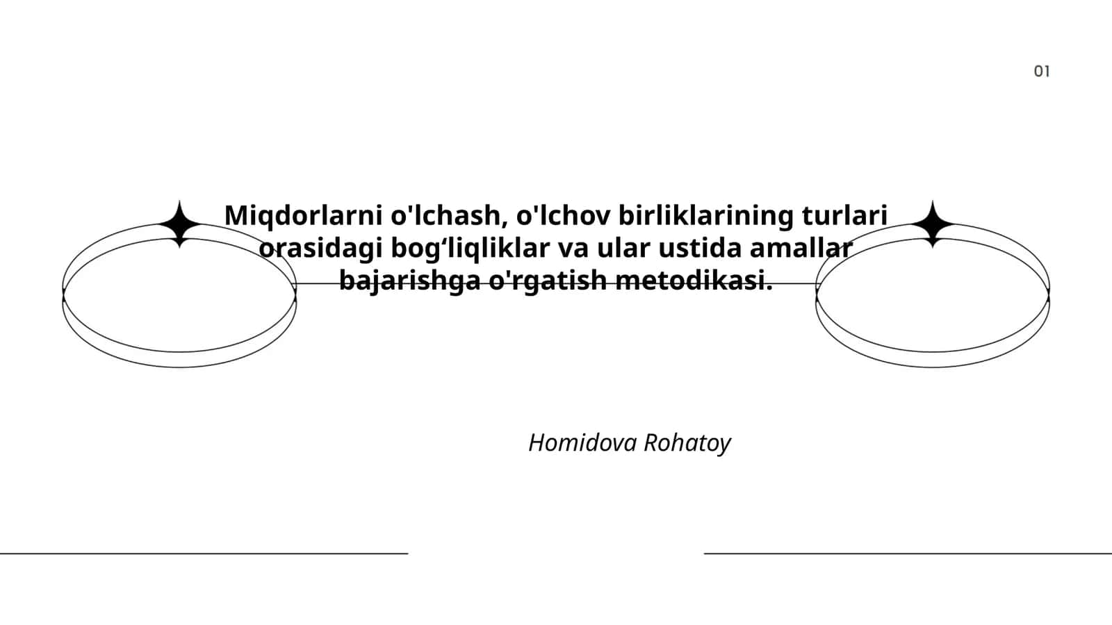 Miqdorlarni o'lchash, o'lchov birliklarining turlari 1
