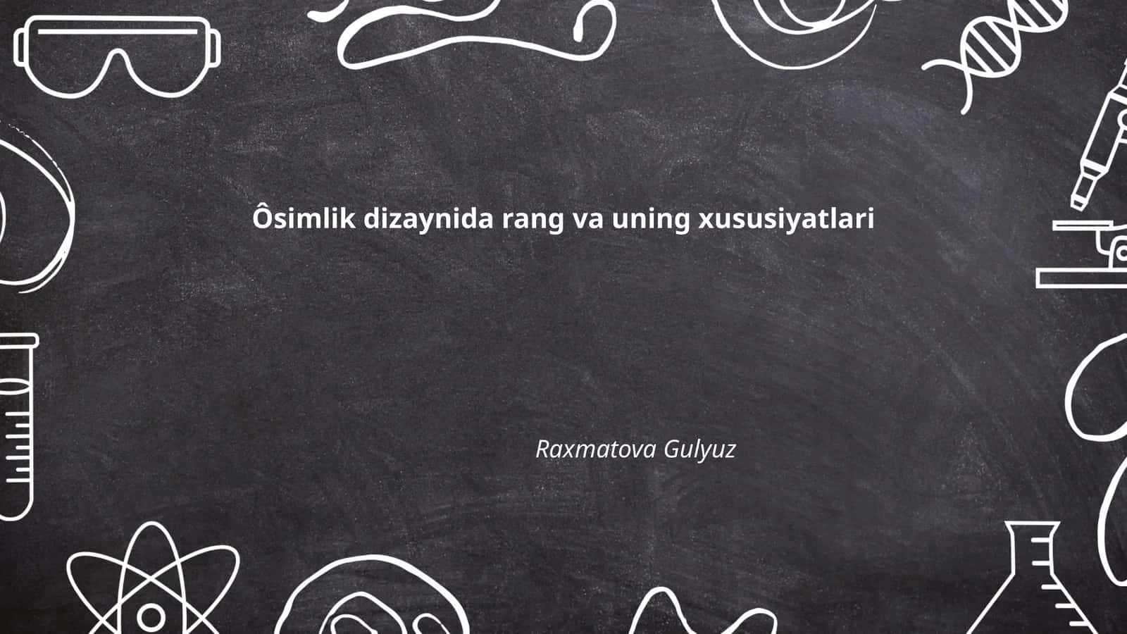 Ôsimlik dizaynida rang va uning xususiyatlari 1