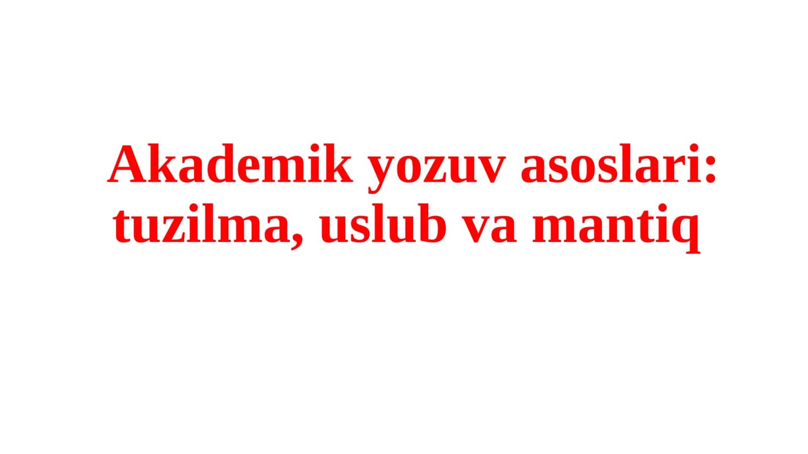 Akademik yozuvasi 1