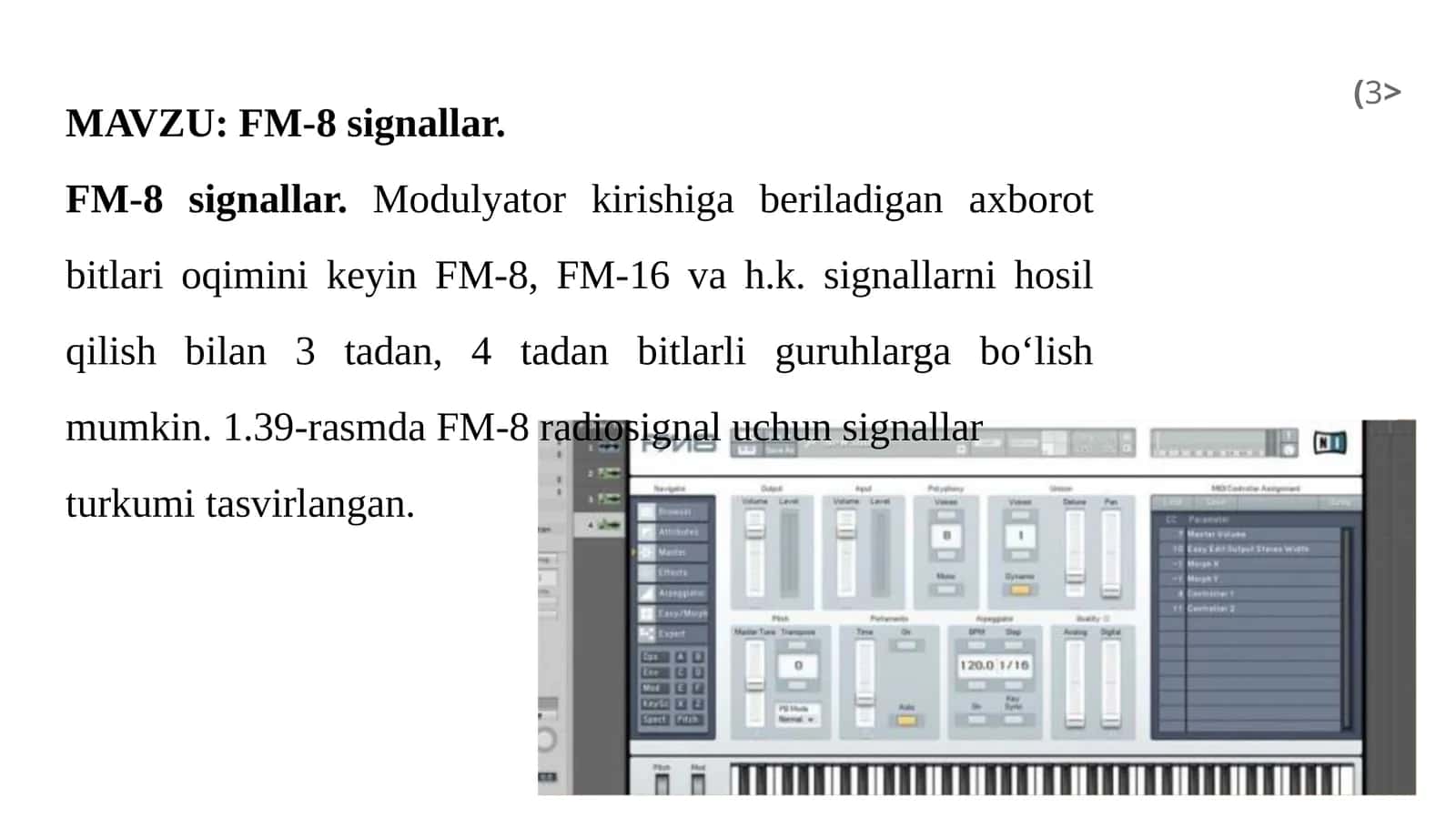 FM-8 signallar 1