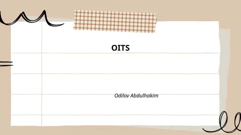 OITS tizimlari 1