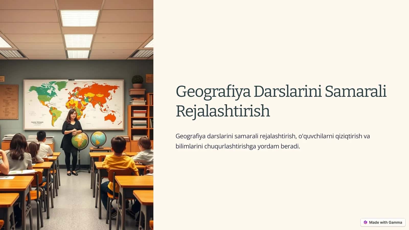 Geografiya Darslarini Samarali Rejalashtirish 1
