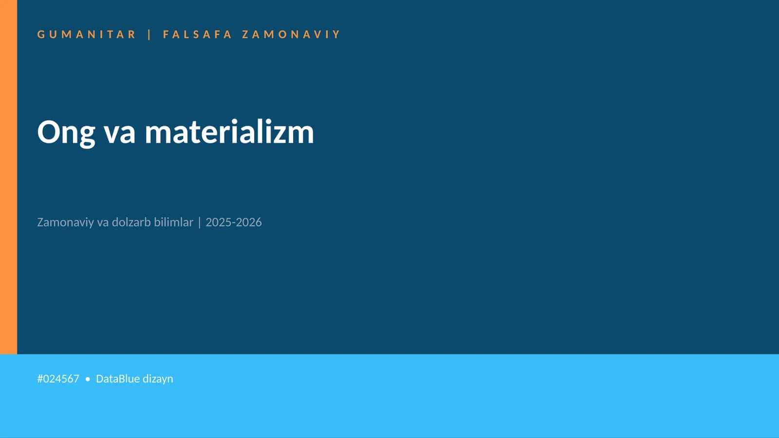 Ong va materializm 1
