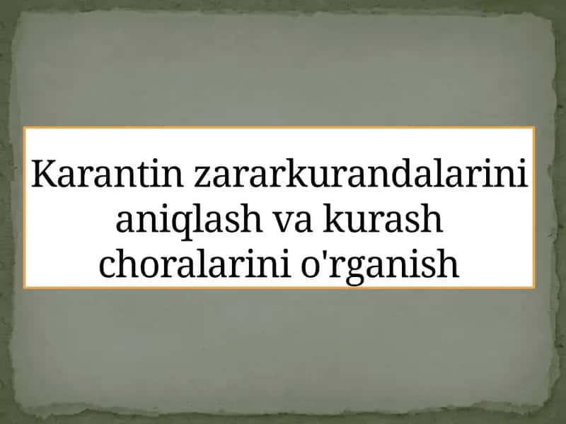 Zararkunandalar ekin o'simliklari gazarar etkazadigan yoki ularning o'limiga olib keladigan hayvonlar 1