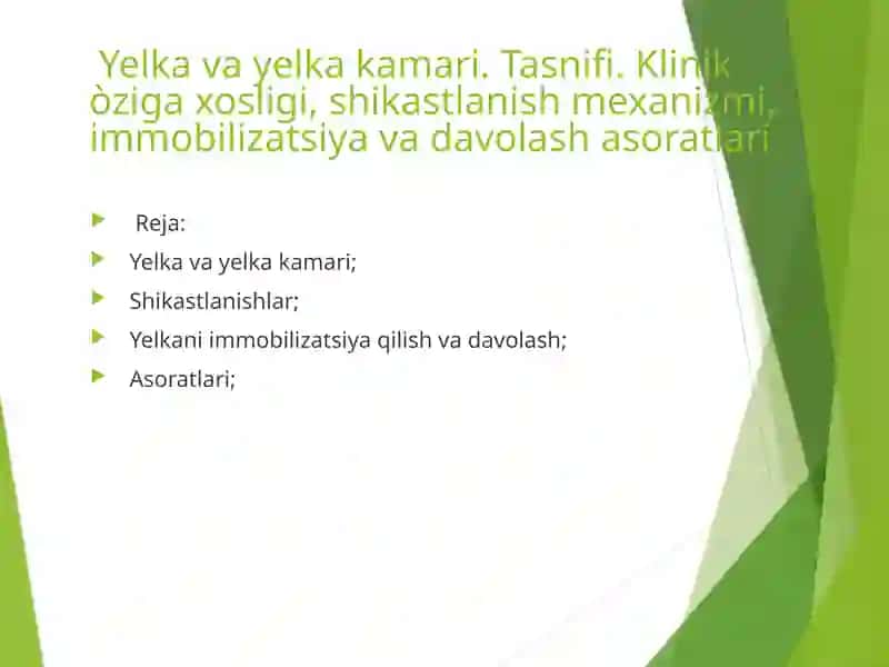 Yelka va Yelka kamari shikastlanishi