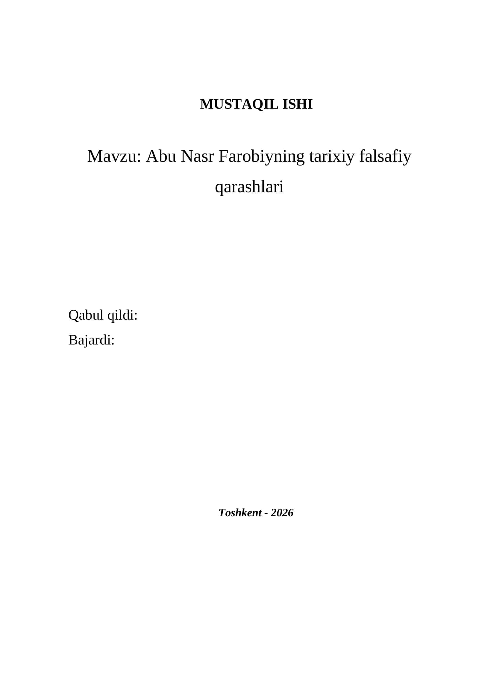 Abu Nasr Farobiyning tarixiy falsafiy qarashlari 1