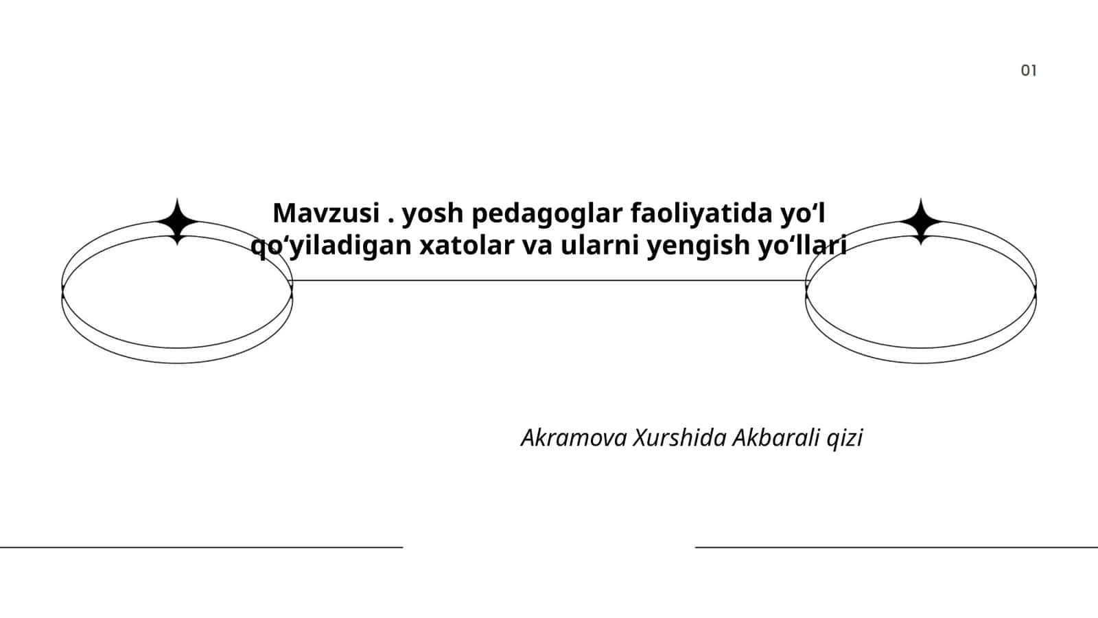 Yosh pedagoglar faoliyatida yoʻl qoʻyiladigan xatolar va ularni yengish yoʻllari 1
