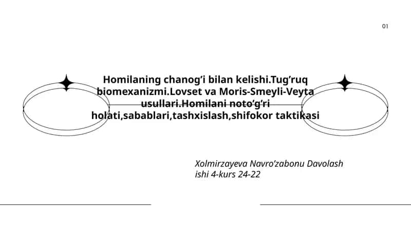 Homilaning chanog’i bilan kelishi 1