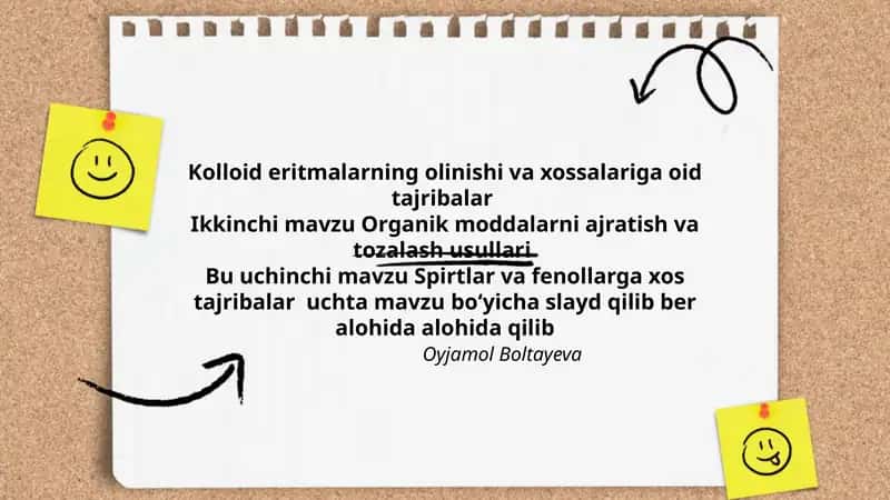 Tajribalar uchun material 1