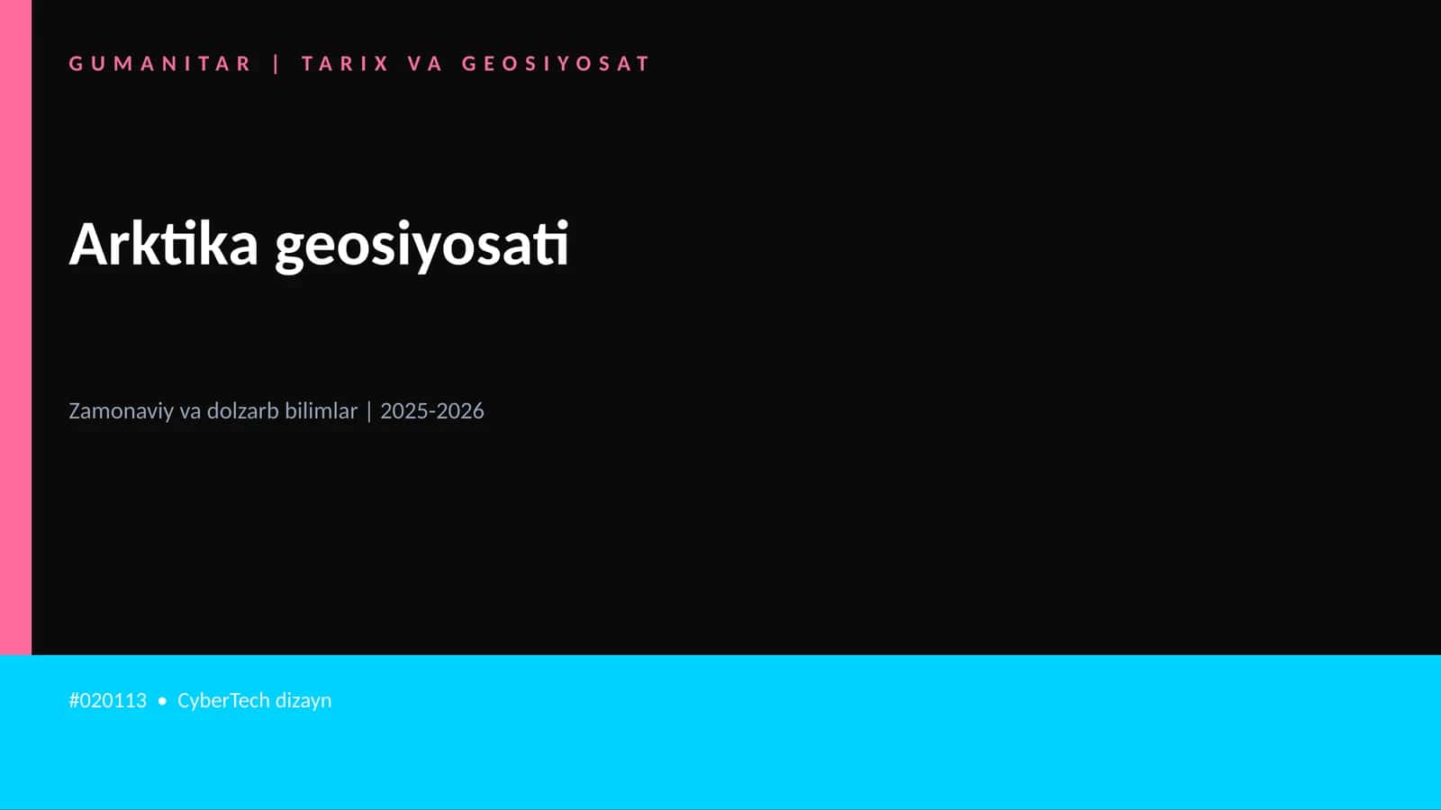Arktika geosiyosati 1